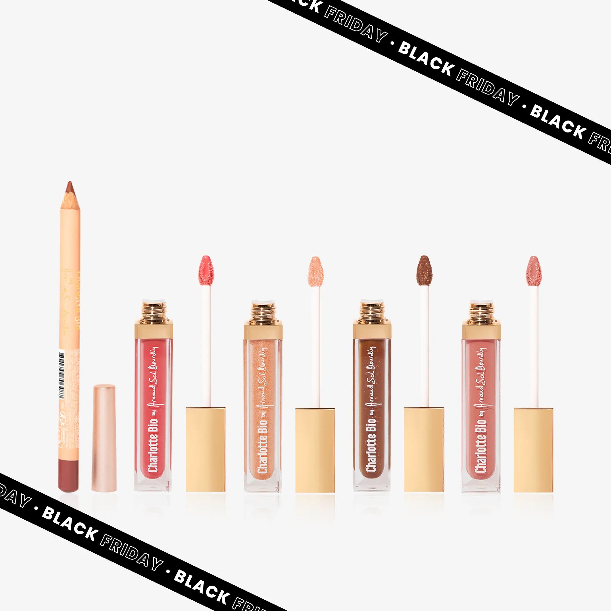 Set 4 lippen gloed + potlood