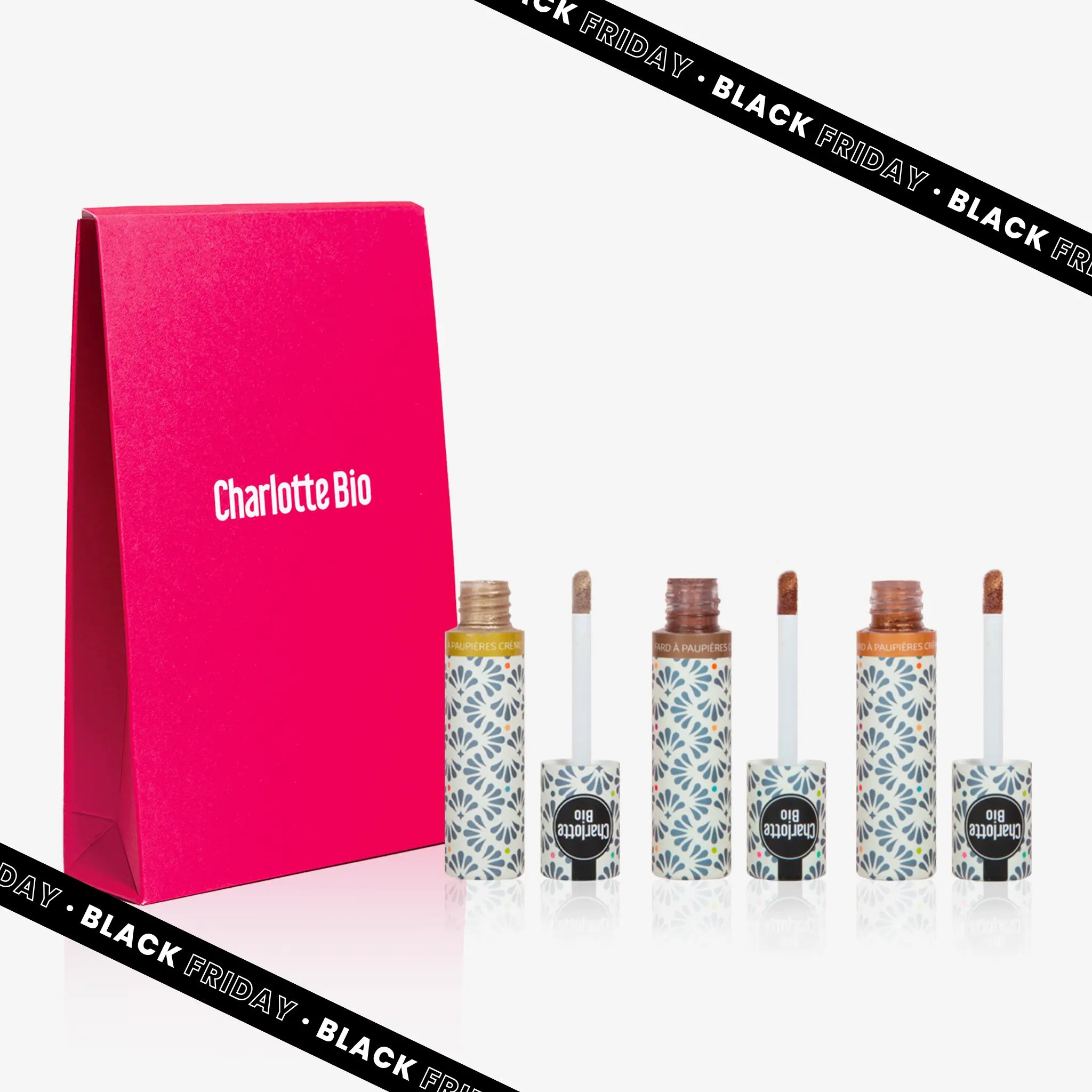 Oogschaduwtrio - goud, bruin en koper