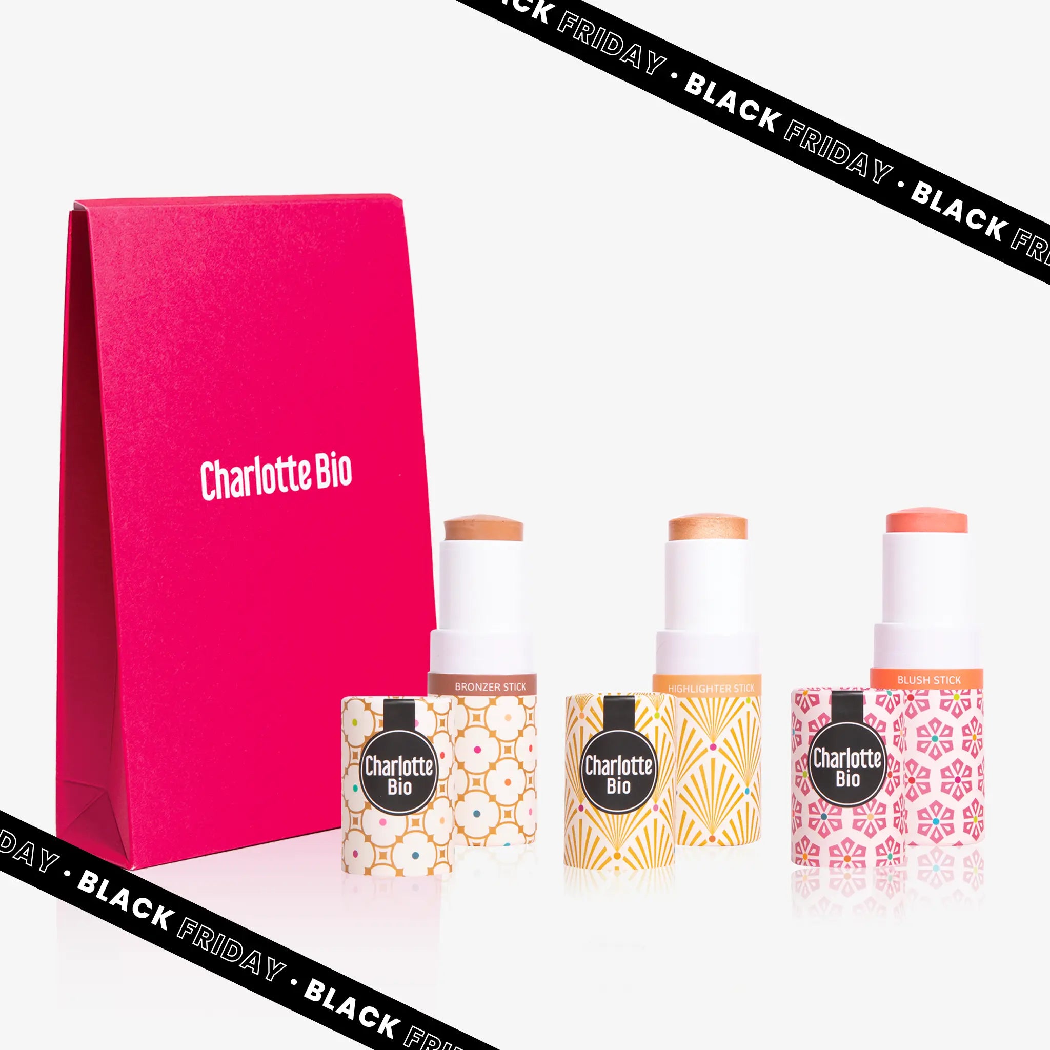 Trio teintsticks: bronzer + blush + highlighter