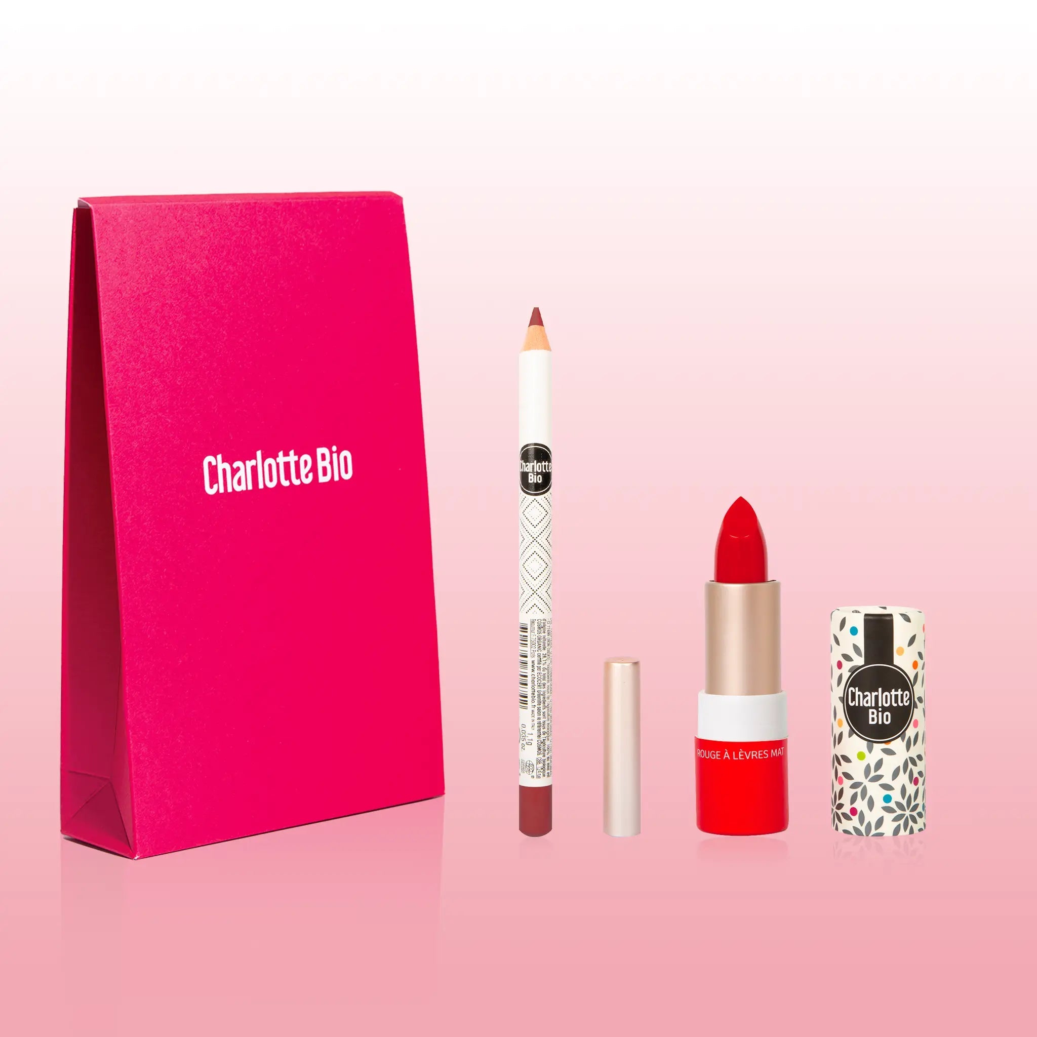 2024-16 - Potlood en lippenstift duo - Charlotte Bio